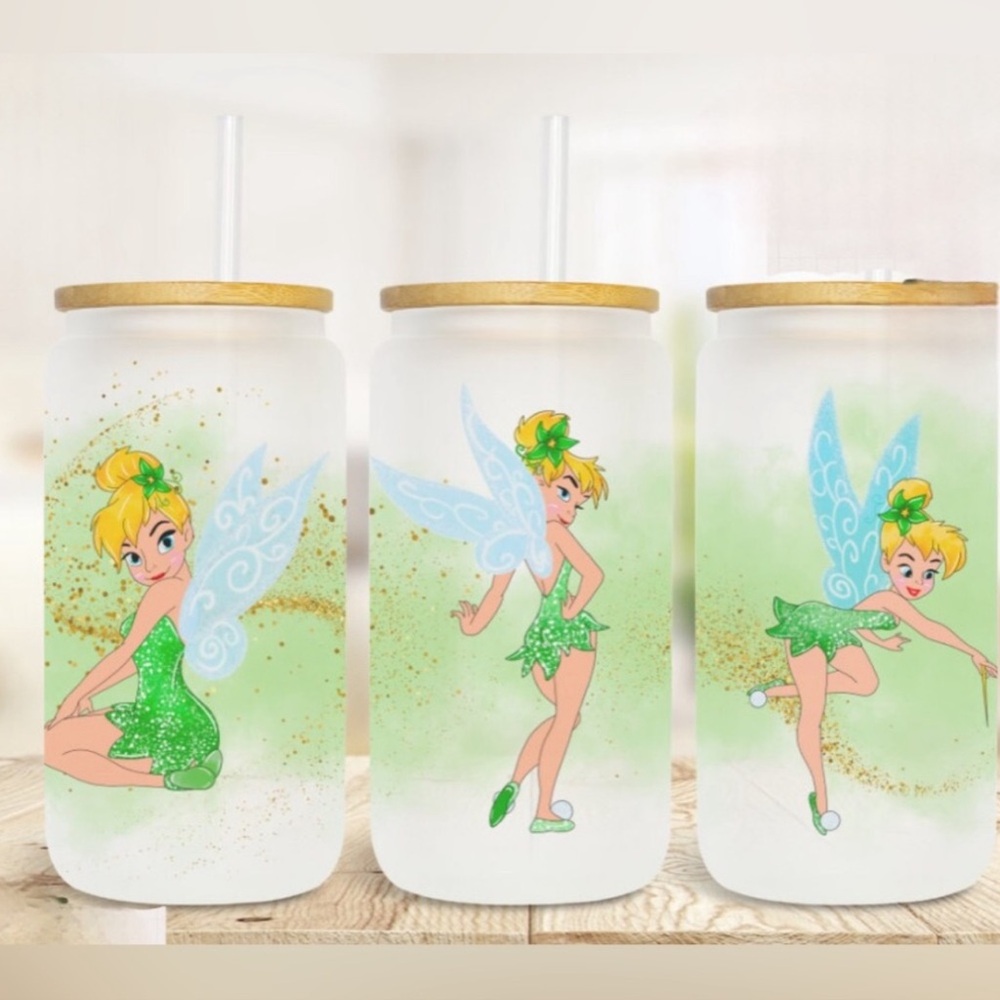 Tinkerbell Handmade Libbey Glass Cup